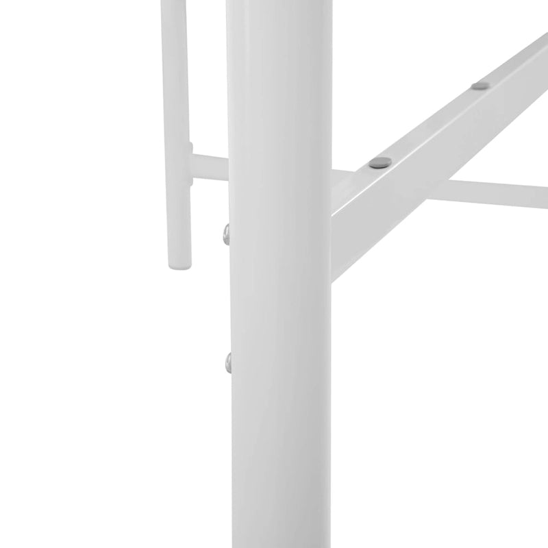 White Metal Classic Twin Loft Bed