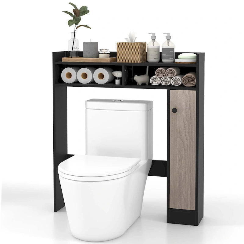 Over-the-Toilet Bathroom Storage Cabinet with 2 Adjustable Shelves
