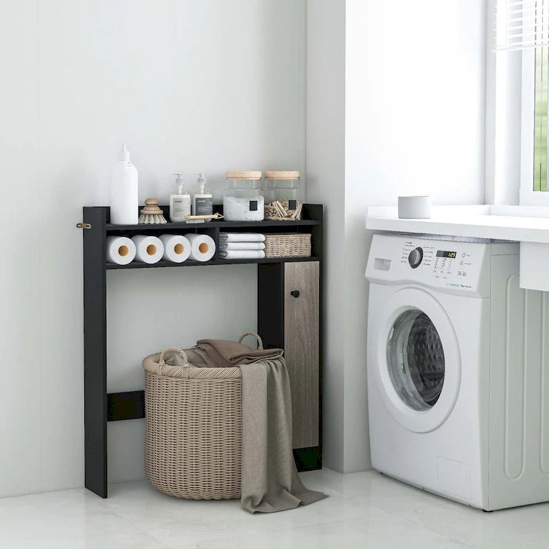 Over-the-Toilet Bathroom Storage Cabinet with 2 Adjustable Shelves