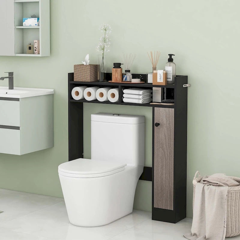Over-the-Toilet Bathroom Storage Cabinet with 2 Adjustable Shelves