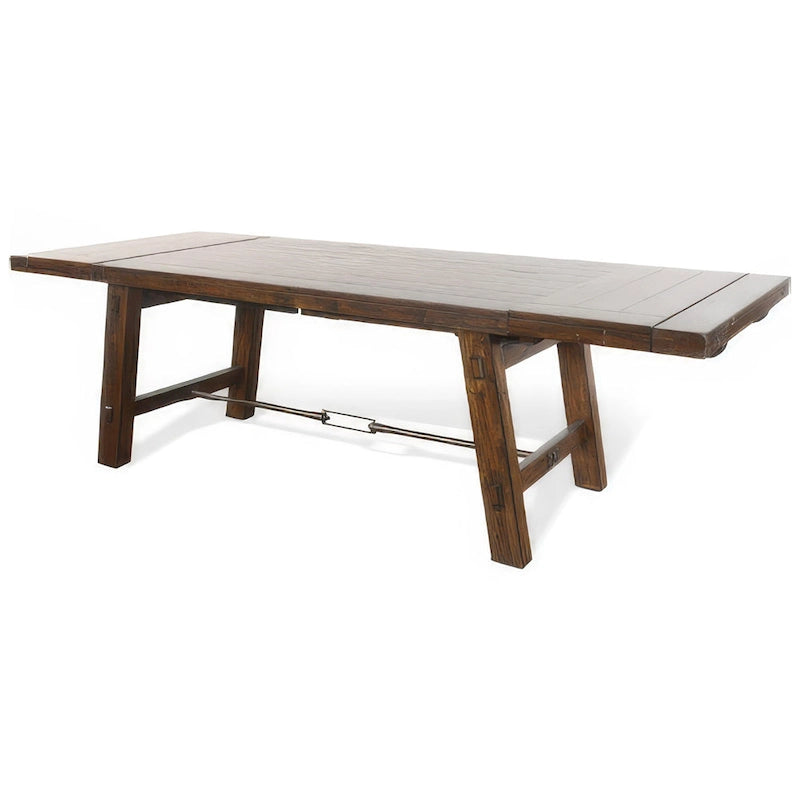 Extendable Mahogany Rectangular Dining Table, 76"-106", Seats 8