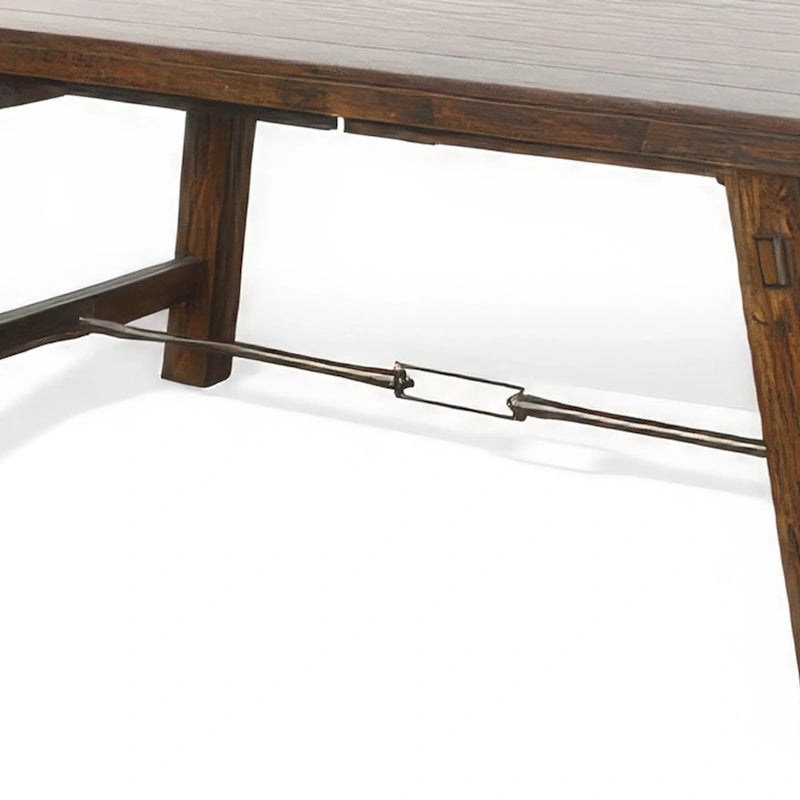 Extendable Mahogany Rectangular Dining Table, 76"-106", Seats 8