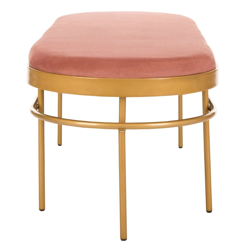 SAFAVIEH Omie Oval Bench - 63 x 22 x 20 - 63Wx22Dx20H