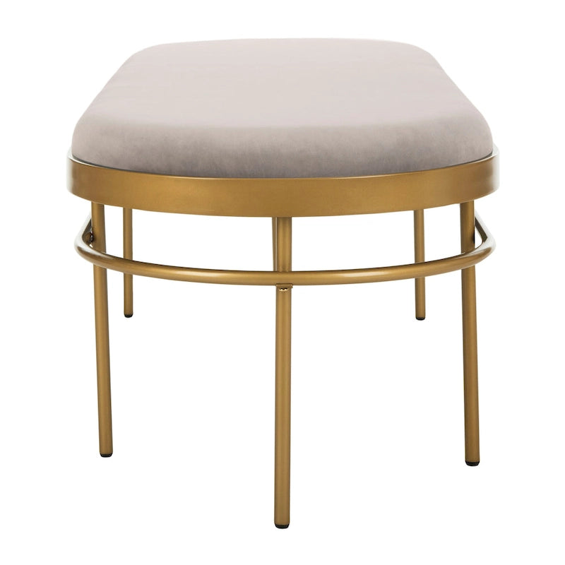SAFAVIEH Omie Oval Bench - 63 x 22 x 20 - 63Wx22Dx20H