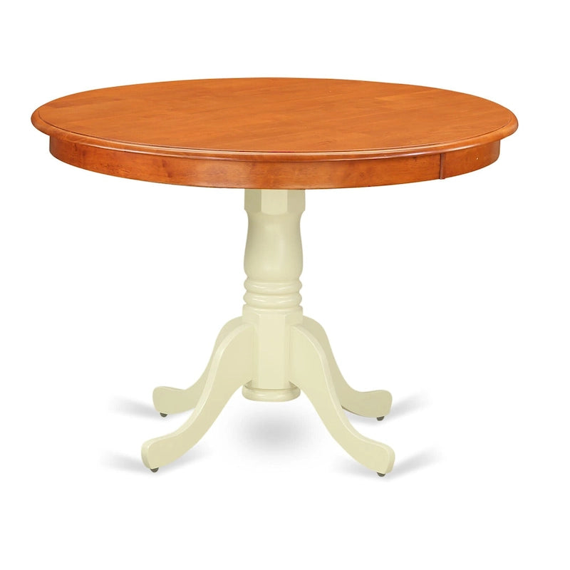 Round Pedestal Dining Table in Asian Hardwood, Multiple Finishes