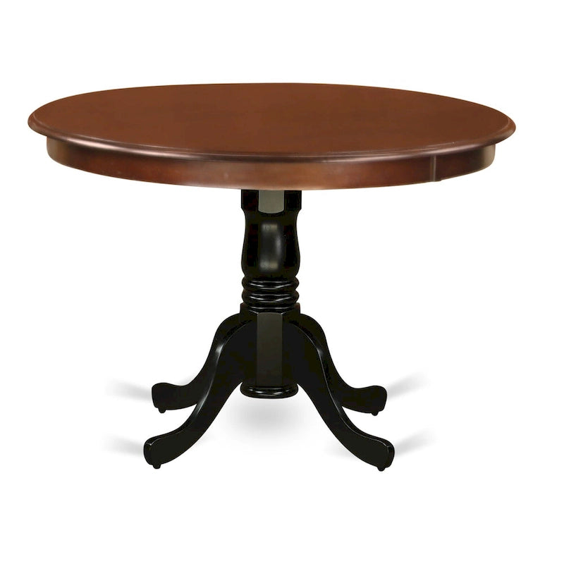 Round Pedestal Dining Table in Asian Hardwood, Multiple Finishes