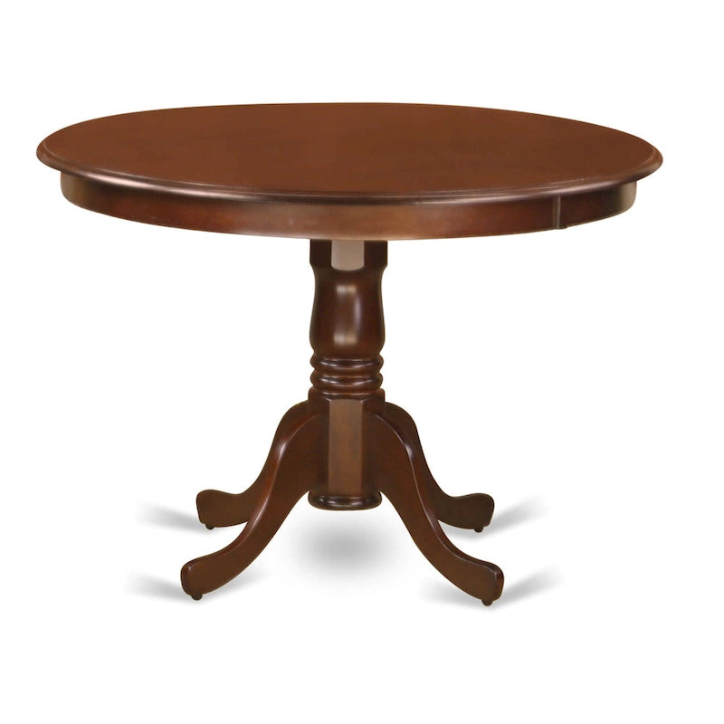 Round Pedestal Dining Table in Asian Hardwood, Multiple Finishes