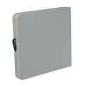 5ft Resin Center Fold Table with Wheels, Light Grey