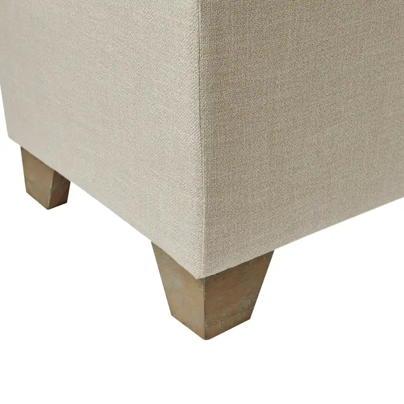 Soft Close Storage Bench in Grey Fabric