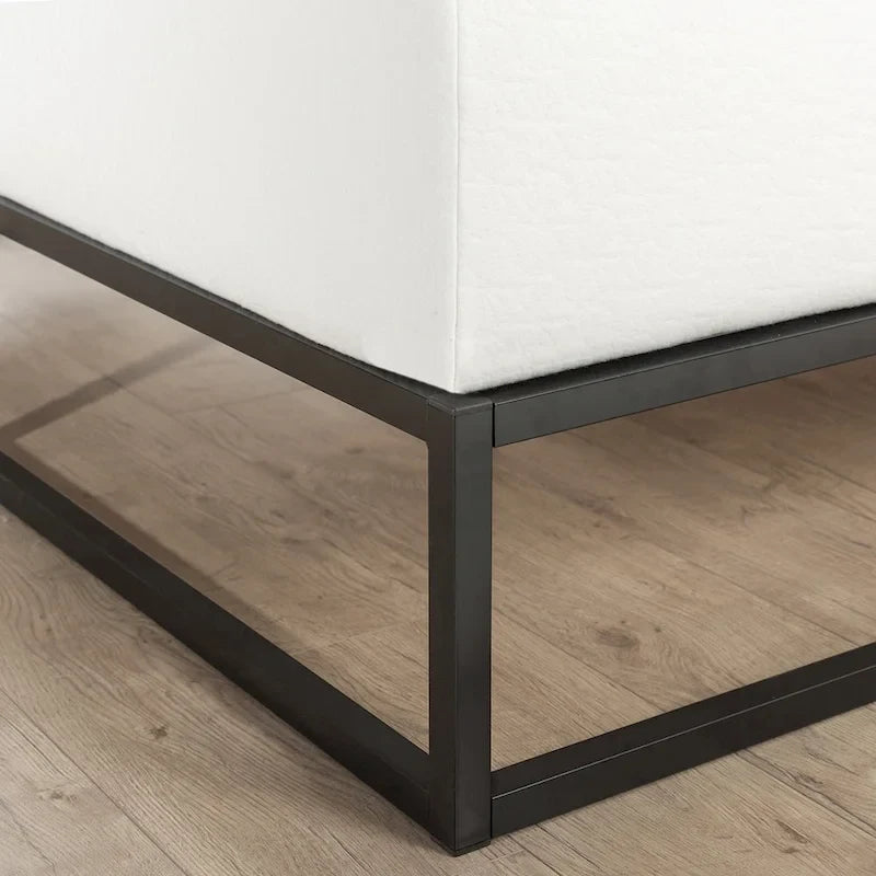 Metal Platform Queen Bed Frame, 10-Inch, Black