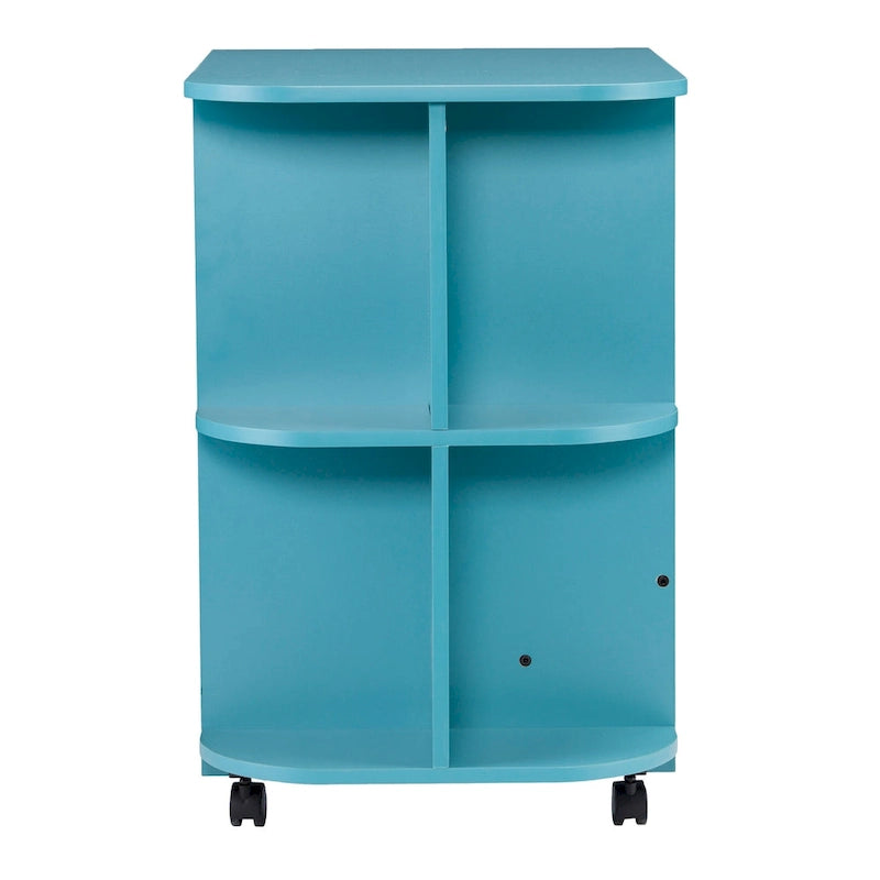 Expandable Rolling Sewing Table / Craft Station in Turquoise
