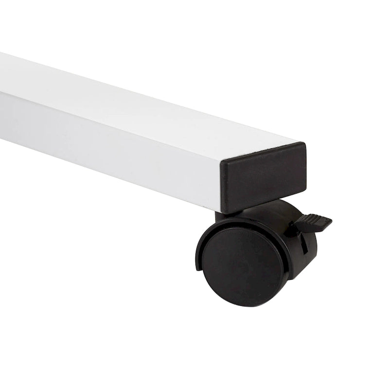 Height Adjustable Mobile Laptop Desk Cart with Locking Wheels