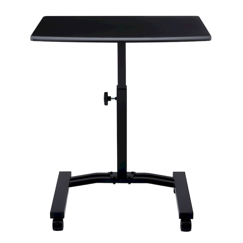 Height Adjustable Mobile Laptop Desk Cart with Locking Wheels