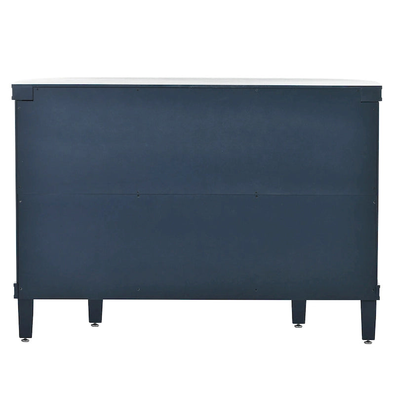 Wood Accent Storage Cabinet Sideboard with 4 Doors